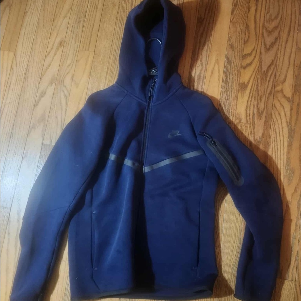 Nike Dark Blue Jacket with White Accents